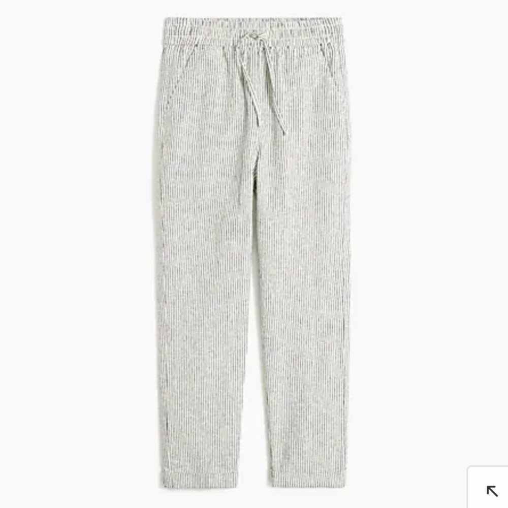 Crewcuts Girls' Linen-Cotton Drawstring Pants